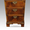 Walnut Georgian style pedestal desk pedestal drawers