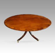 Oval mahogany Regency style dining table