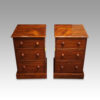 Pair of Victorian mahogany bedside chests