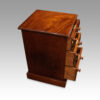 Pair of Victorian mahogany bedside chests drawers open