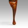 Pair of walnut bedside cabinets cabriole leg