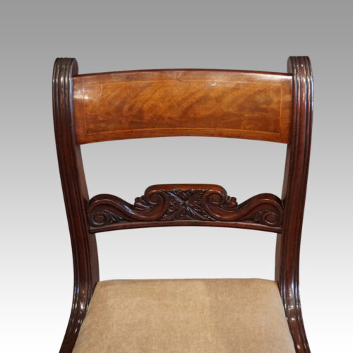 Set of 6 Regency dining chairs back