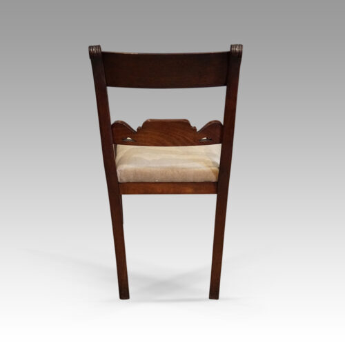 Set of 6 Regency dining chairs rear