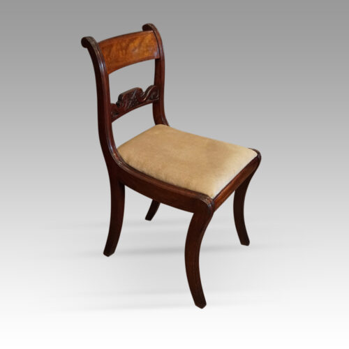 Set of 6 Regency dining chairs side