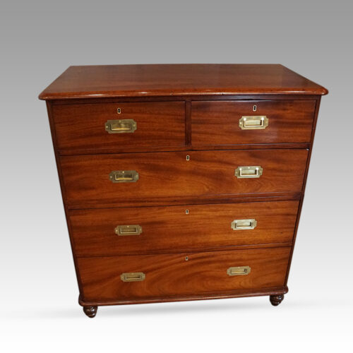 Victorian 2-part military chest