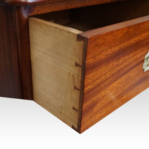 Victorian 2-part military chest dovetails