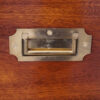 Victorian 2-part military chest handle detail