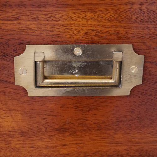 Victorian 2-part military chest handle detail