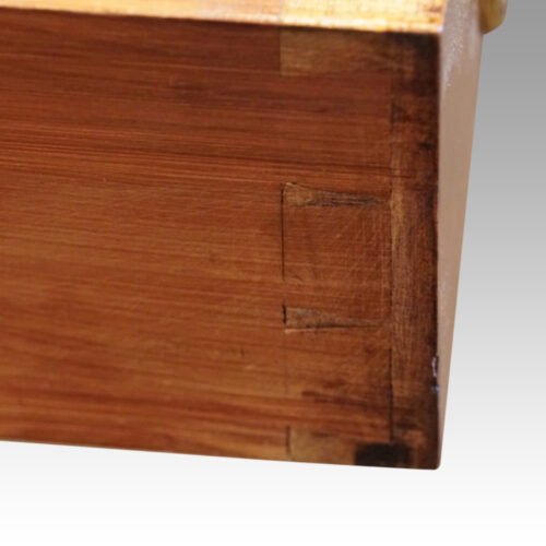 Victorian burr walnut pedestal desk dovetails