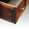Antique oak long dresser base drawer detail