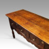 Antique oak long dresser base top detail