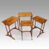 Edwardian walnut quartetto nest of tables out