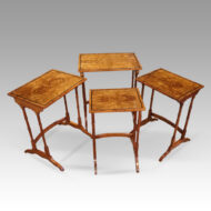 Edwardian walnut quartetto nest of tables out