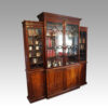 George III mahogany breakfront bookcase