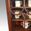 George III mahogany breakfront bookcase detail door