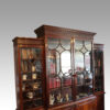 George III mahogany breakfront bookcase top