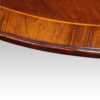 Georgian style twin pillar dining table with cross-banding rosewood