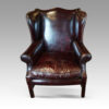 Leather wing chair main