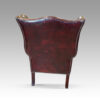 Leather wing chair rear