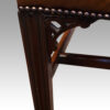 Pair of mahogany Gainsborough chairs fret bracket
