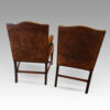 Pair of mahogany Gainsborough chairs rear