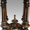 Victorian ebonised card table finial