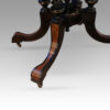 Victorian ebonised card table leg