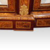 Victorian walnut display cabinet break front base