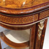 Victorian walnut display cabinet end mount
