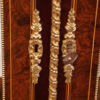Victorian walnut display cabinet escutcheons