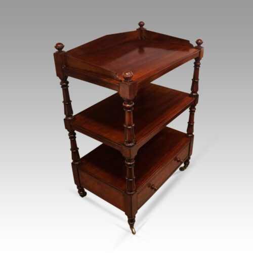 William IV mahogany dumb waiter angle