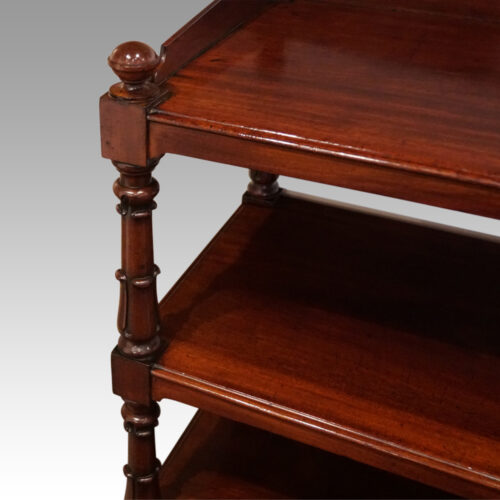 William IV mahogany dumb waiter corner