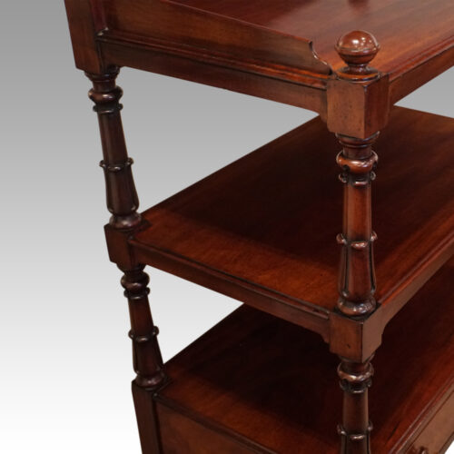 William IV mahogany dumb waiter end