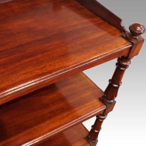 William IV mahogany dumb waiter front corner