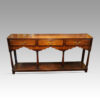 Antique oak turned leg dresser base