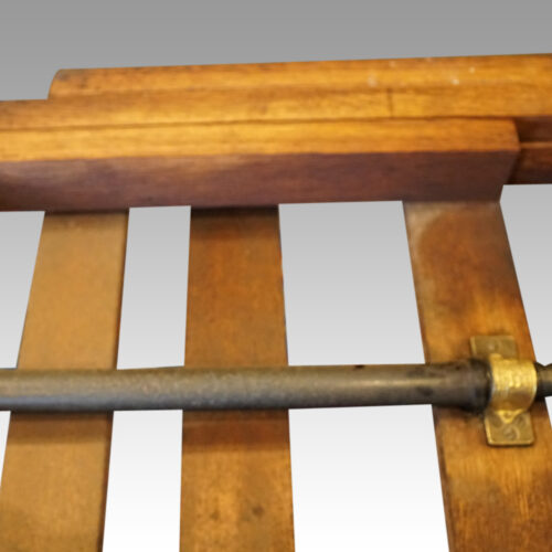 Edwardian mahogany extending dining table oak runners
