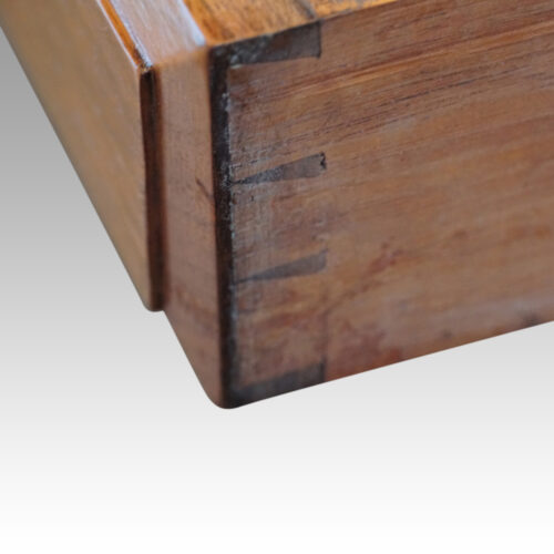 Edwardian walnut Maple & co pedestal desk dovetails