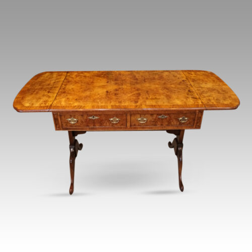 George V burr walnut sofa table