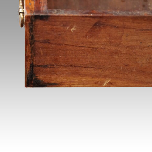 George V burr walnut sofa table dovetail