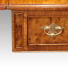 George V burr walnut sofa table edge drawer