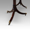 George V mahogany twin pillar dining table pedestals