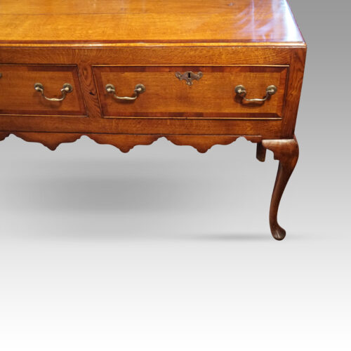Georgian golden oak dresser end drawer