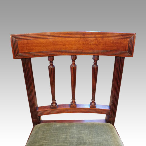 Set of 10 Regency dining chairs side chair back