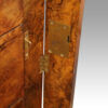 Victorian burr walnut Wellington chest lock