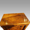 Victorian burr walnut Wellington chest top