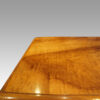 Victorian burr walnut Wellington chest top detail