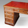 Victorian mahogany pedestal desk drawers