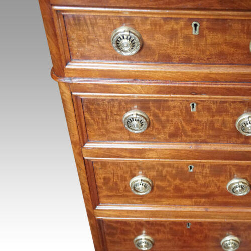 Victorian mahogany pedestal desk ring handles