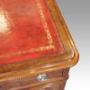 Victorian mahogany pedestal desk round corner