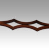 William IV mahogany end support table stretcher